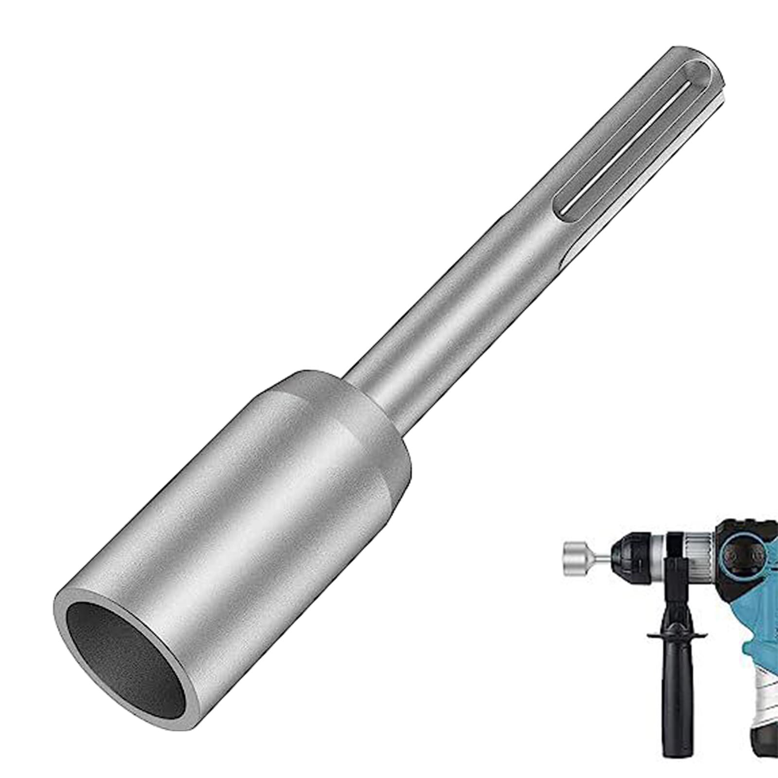 Ground Rod Driver Bit, Drill Grounding Rods, Heavy Duty Durable Ground Rod Bits Driver, Steel Drill Bit Driver 5 Pits Handle 30mm