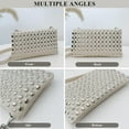 thumbnail image 6 of Studded Wallet Y2K Cross Handbag Fashion Punk Women's Clutch Vegan Leather Designer Studded Bags, 6 of 7