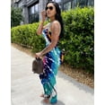 thumbnail image 5 of Aomice Women Summer Sexy Bodycon Maxi Dress Casual Slim Long Dresses Lake Green M, 5 of 10