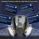 thumbnail image 5 of Reusable Full Face Respirator Mask,6800 GasMask with Filters 6001&2091, Bayonet Connection, Silicon, 5 of 5