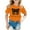 Orange, variant on MEZZALL Kid Girls Cute Graphic T-Shirt Round Neck Short Sleeve Tee Summer Casual Tshirts Tops, Black, 13-14 Years