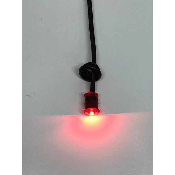 One 3/4" Red LED Side Marker Clearance Lights Truck Trailer RV