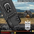 thumbnail image 5 of Phone Case for Moto G Stylus 5G 2023 Case, Motorola G Stylus 5G Phone Case with Slide Camera Cover & Screen Protector (2Pcs), 360°Rotation Ring Kickstand for Motorola Moto G Stylus 5G 2023, Black, 5 of 8