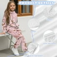 thumbnail image 6 of Uorisanigo 2 Piece Set Girls Boys Active Sweat Set – Soft Stylish Pink Camo Hunting Pullover Hoodie and Jogger Pants Sweatsuit Casual Clothes Fall Winter Outfits, 6 of 7