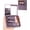 Dark Purple, variant on PTSPLLMY Travel Size Makeup Brushes Mini Set with Hard Case and Built-in Mirror, 5Pcs Small Cosmetic Brushes, On the Go Brush Travel Essentials kits for Women, Girls Gift (Dark Purple)