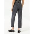 thumbnail image 4 of Free Assembly Women's Cropped Wide High Rise Straight Jeans, 4 of 6