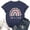 Navy, variant on QHWAUAKFBN Womens T Shirts Graphic Print Crew Neck Organic Cotton Short Sleeve Tee Tshirts Top
