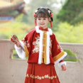 thumbnail image 5 of Otqutp Chinese Traditional Dress Outfit for Girl 𝗟unar Calendar New Year National Style Plush Clothes Set Kids Ethnic Clothing, 5 of 6