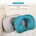 thumbnail image 5 of Almohada inflable de prensa en forma de U, almohada inflable para el cuello, almohada de viaje para hombres y mujeres, almohada inflable automática, 5 of 5