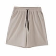 thumbnail image 5 of Yievot Mens Swim Trunks Drawstring Elastic Waist Bermuda Shorts Breathable Gym Workout Athletic Shorts with Pockets, 5 of 8