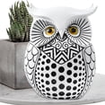 thumbnail image 4 of Desktop ornament,Resin Owl Decoration Resin Mini Owl Decoration Mini Handmade Statue Decoration Animal Character Decorations For Bedside Tables Fireplace Shelves Bookshelves And Cabinets, 4 of 7