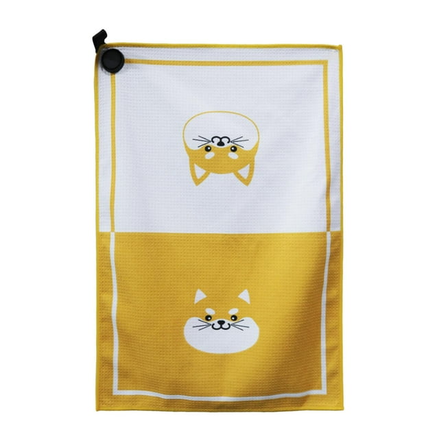 Toalla de golf Kusrkot limpiadora portátil de bolsillo 40x60cm Amarillo