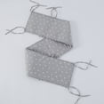 thumbnail image 2 of Cuna de Parachoques de Cama de Bebé Recién Nacido Alrededor de Cojín Triángulo gris Sunnimix Cojín de parachoques de cabecera, 2 of 8