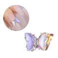thumbnail image 1 of UDIYO Butterfly Nail Ornament Aurora DIY Faux Crystal 3D Colorful Manicure Decorations for Female, 1 of 7