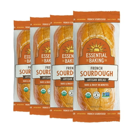 Essential Bake at Home French Sourdough Bread, Certified Organic, 16 oz, 4 Pack