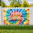 thumbnail image 2 of Colorful Theme Banner Decorative Design Rainbow Pattern for Birthday Party Kids Celebration Indoor, 2 of 9