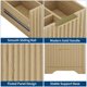 thumbnail image 5 of Gabinete de baño independiente acanalado con lavabo – Diseño rústico y moderno – 2 cajones y 1 abatible – Fácil montaje y limpieza – Ideal para baños pequeños – Color madera E6509-LD, 24 pulgadas, 5 of 8