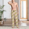 thumbnail image 2 of Fuzoiu Pears And Flower Print Men's Pajama Pants,Lounge Pants for Men,Lounge PJ Bottoms,Sleepwear Pants with Drawstring Pockets -Medium, 2 of 6