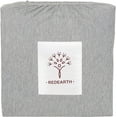 thumbnail image 7 of REDEARTH · Jersey Knit Cotton Duvet Cover Set -with 2 Pillow Shams in Super Soft Easy Care Heather Fabric, Zipper Closure, Pure Cotton (Duvet Cover Set King, Gray Melange) Set of 3, 7 of 7