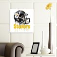 thumbnail image 1 of Cuadros Decorativos Pittsburgh Steelers 5D bricolaje taladro redondo completo diamante pintura decoración del hogar (A2565) Wdftyju embutido en tela, 1 of 1