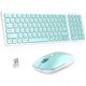 thumbnail image 1 of Combo de teclado inalámbrico y mouse, Cimetech Compacto Juego de teclado y mouse inalámbricos de tamaño completo Menos teclas de ruido 2.4G Diseño elegante ultrafino Namotu CZDZ-HY75, 1 of 5