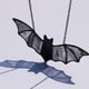 thumbnail image 3 of Atrapasueños colgante de vidriera de murciélago para ventana, decoración de murciélago de Halloween 7,8 × 3,7 pulgadas, 3 of 8