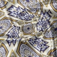 thumbnail image 5 of Ambesonne Vintage Window Valance, Victorian Geometric, 54" X 18", Earth Yellow and Dark Blue, 5 of 5