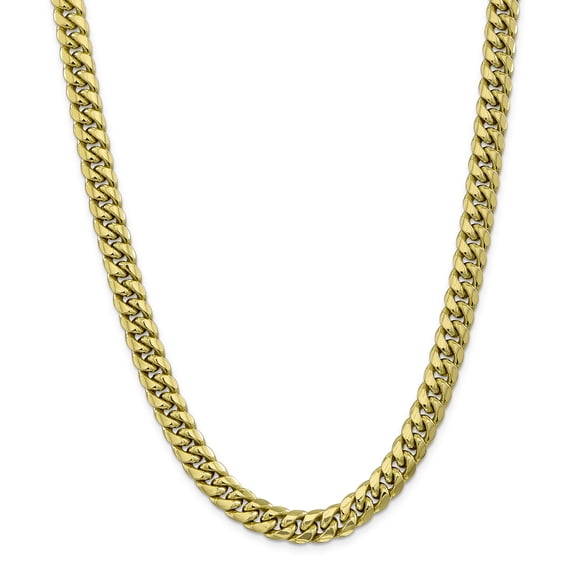 10K Yellow Gold 9.3 mm Miami Cuban Chain 24 IN
