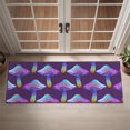 thumbnail image 2 of Colorful Mushroom Pattern Purple Pattern Door Rugs,Washable Non Slip Door Mats Indoor,Decorative Door Mats,Entry Mat Indoor for Entrance,Bedroom,Kitchen,Bathroom,16"x47", 2 of 6
