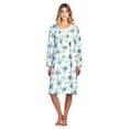 thumbnail image 2 of Casual Nights Women's Flannel Floral Long Sleeve Nightgown, 2 of 5