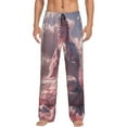 thumbnail image 1 of Fotbe Pink Lotus Buddha Pantalones de Pijama para Hombre, Pantalones de Dormir, Pantalones de Casa con Cintura Ajustable y Bolsillos-Small, 1 of 6