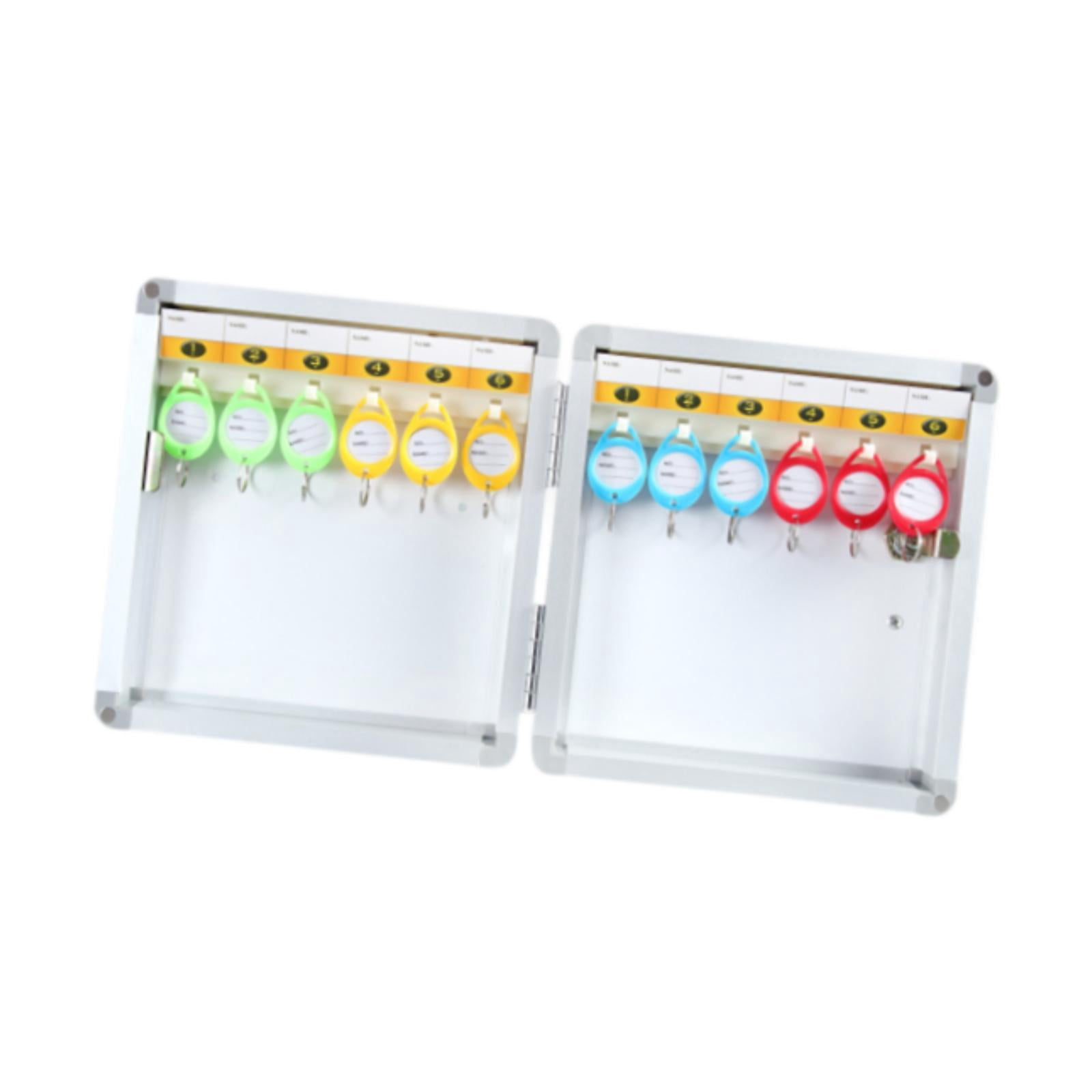 figatia Key Lock Box Key Cabinet Wall Mounted Storage Case Key Keeping Box Key Keep Case Key Organizer Holder Box for Property Managers 12 Position