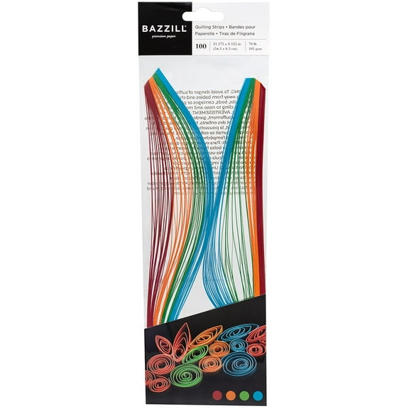 Bazzill Quilling Strip Paper Pack 100/Pkg-Bright