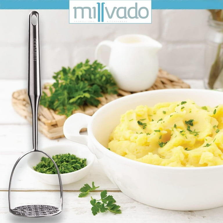 Millvado Potato Masher Stainless Steel Kitchen Tool for Potato