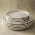 thumbnail image 4 of Stone Lain Albie Stoneware 32 Piece Dinnerware Set, Service for 8, White Speckled, 4 of 10