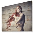 thumbnail image 1 of Design Art - des Cheveux Roux aux Feuilles, 1 of 5