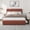 Brown, variant on Senfot Full Size Double Drawer Soft Bag Bed, Corduroy Black Upholstered Bed with Spacious Storage, Soft and Comfortable Mattress, No Box Spring Needed