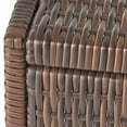 thumbnail image 5 of GDF Studio Forrest Outdoor Wicker C-Shaped Side Table, Multibrown, Set of 2, 5 of 7