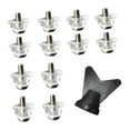 thumbnail image 2 of 12 Piezas Tacos de Fútbol Reemplazo Profesional con Llave de Nylon Metal Rosca Antideslizante para Botas Entrenamiento Competencia Adecuado para Jugad 13 mm 16 mm, 2 of 8