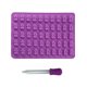 thumbnail image 1 of Inteprter Molde para Fondant, fabricante de cubitos de hielo de Chocolate, herramienta antiadherente para hacer pasteles, molde de silicona para hornear Herramientas y accesorios para hornear violeta Inteprter HA001621-02, 1 of 1