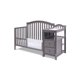 image 3 of AFG Baby Furniture Kali 4-in-1 Convertible Crib and Changer, Gray