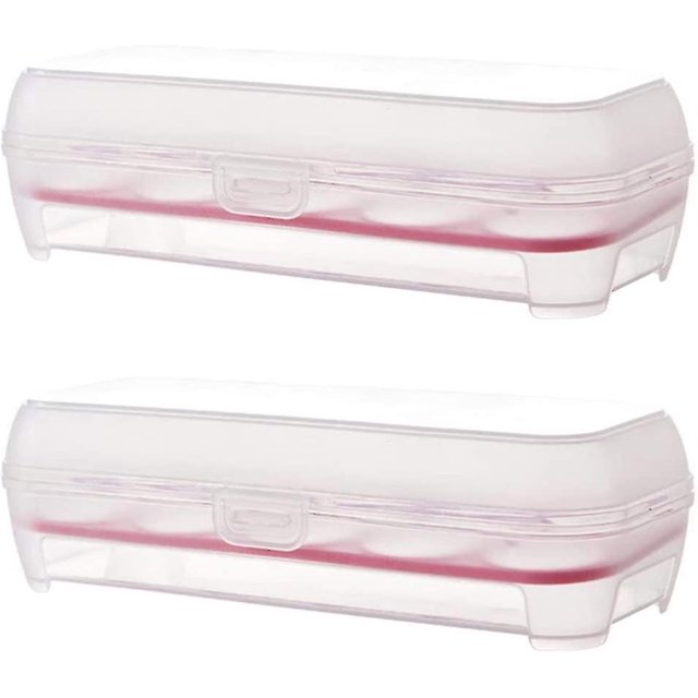 2 piezas de bandejas de plástico para huevos para refrigerador, bandeja para huevos diabólica