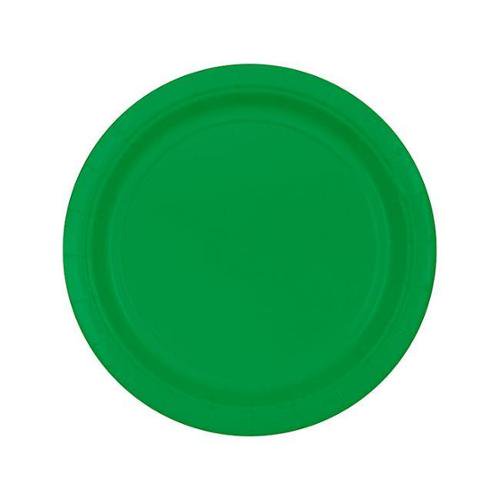 Green 9" Paper Plates, 20ct. Party Supplies