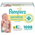 thumbnail image 2 of Baby Wipes Pampers Sensitive, Clinically Proven, Fragrance Free, Water Based, Hypoallergenic Baby Wipes, 1008 Baby Wipes Total (12X Flip-Top Packs), 2 of 19