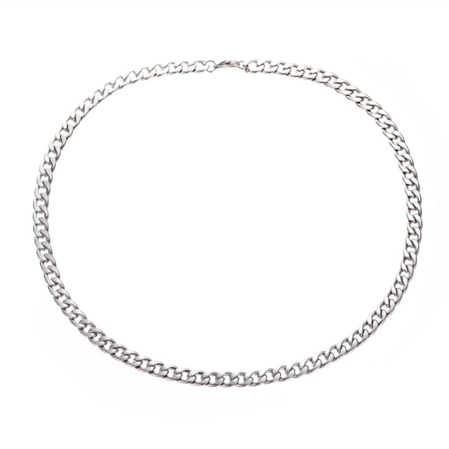 Halsband i rostfritt stål för män, nyckelben, halskedja, accessoar, kubansk kedja