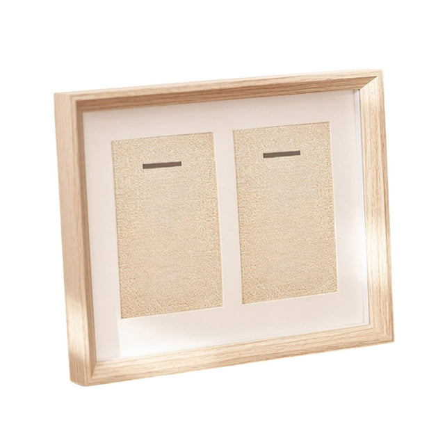DOLITY Dual Medal Display Case Decoration Gifts Photo Frame for Patches Badge Award Style B
