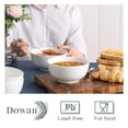 thumbnail image 4 of Juego de 4 cuencos de cerámica DOWAN, color blanco, 650 ml, para sopa, cereales, etc., 4 of 9