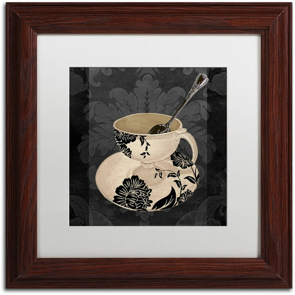 Trademark Fine Art "Vintage Cafe II" Canvas Art by Color Bakery White Matte, Wood Frame