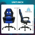 NiamVelo Ergonomic PC Gaming Chair, 250LBS, Adjustable with Support, Headrest, Arms, Blue