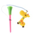 thumbnail image 5 of 5Pcs Golf Rubber Tees With Handmade Rope Prevent loss Different Cartoon Pattern Golf Ball Holder And Braided Rope Golf Gift 5Pcs Random Patterns, 5 of 5